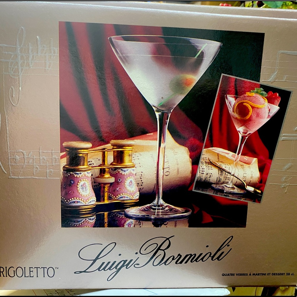 Rigoletto Luigi Bormioli Martini glasses-set of 4